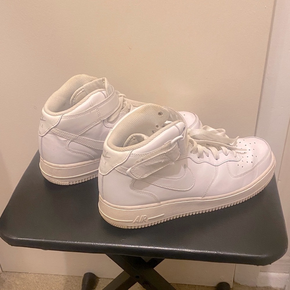Nike Air Force 1 High-Top Sneakers in White